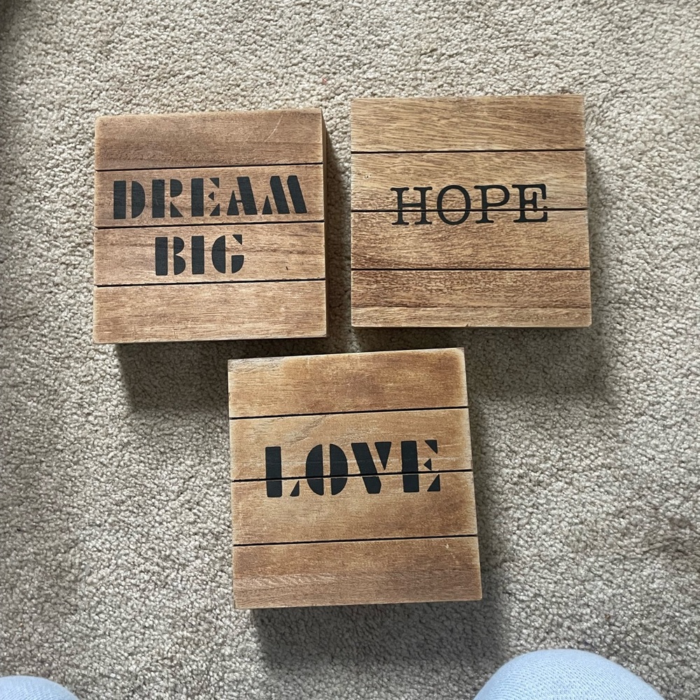 Wooden Wall Art Set